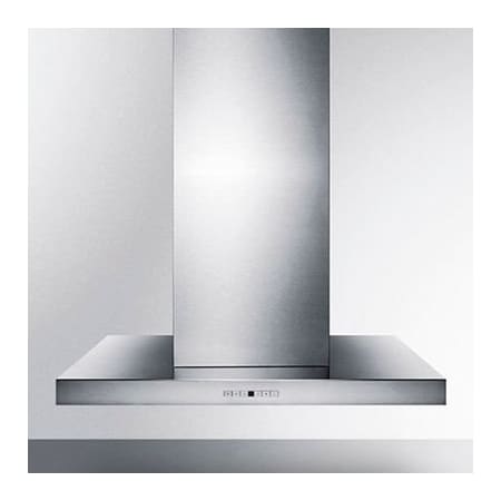Summit Appliance Div. Summit-Island Range Hood, Stainless Steel, 23-5/8" x 35-3/8" x 32" SEIH1536CV3